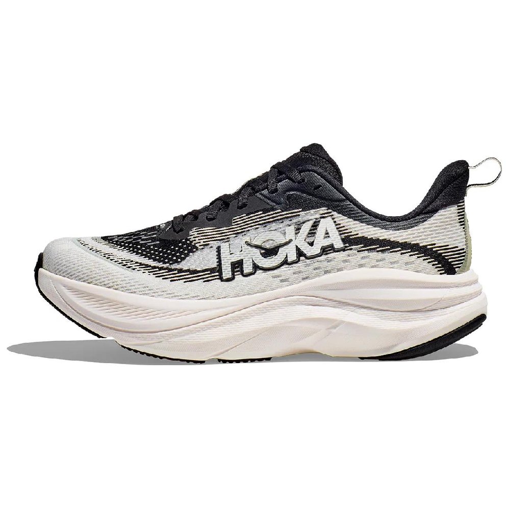 HOKA ONE ONE SKYFLOW Anti Slip Wear Resistant Low Top Casual Running Shoes Women's White Black