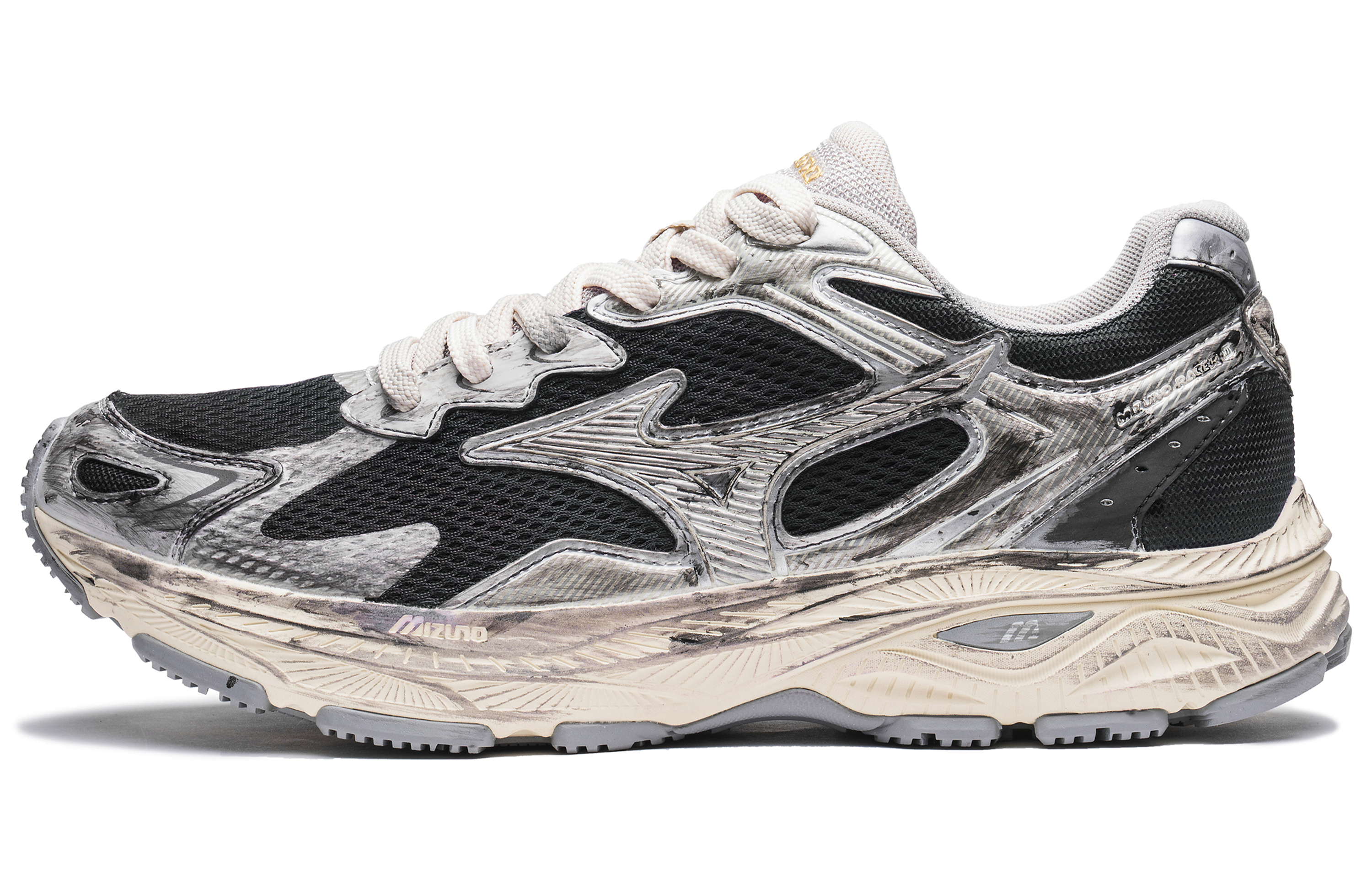 Mizuno Racer S Abrasion-Resistant Low-Top Casual Running Shoes Unisex Black Silver купить в интернет-магазине Yoocart с быстрой доставкой по России.