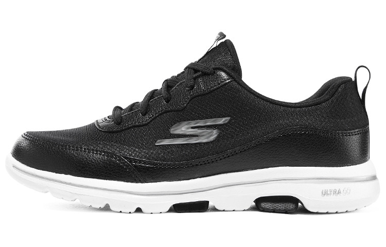 Skechers Go Walk 5 Cushioning Wear-Resistant Low-Top Running Shoes Women's Black White