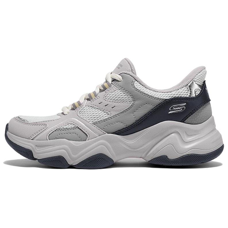 Skechers Slip ins Shock Absorbers Abrasion Resistant Slip Resistant Chunky Sneakers Women's Gray