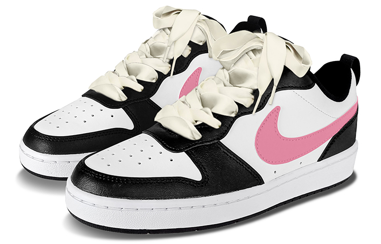 Nike Court Borough Low 2 Anti-Slip Wear-Resistant Low-Top Skateboard Shoes GS Pink Black купить в интернет-магазине Yoocart с быстрой доставкой по России.