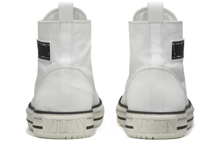 Valentino Giggies High Top Stylish Skateboarding Shoes Men's White Vintage Version