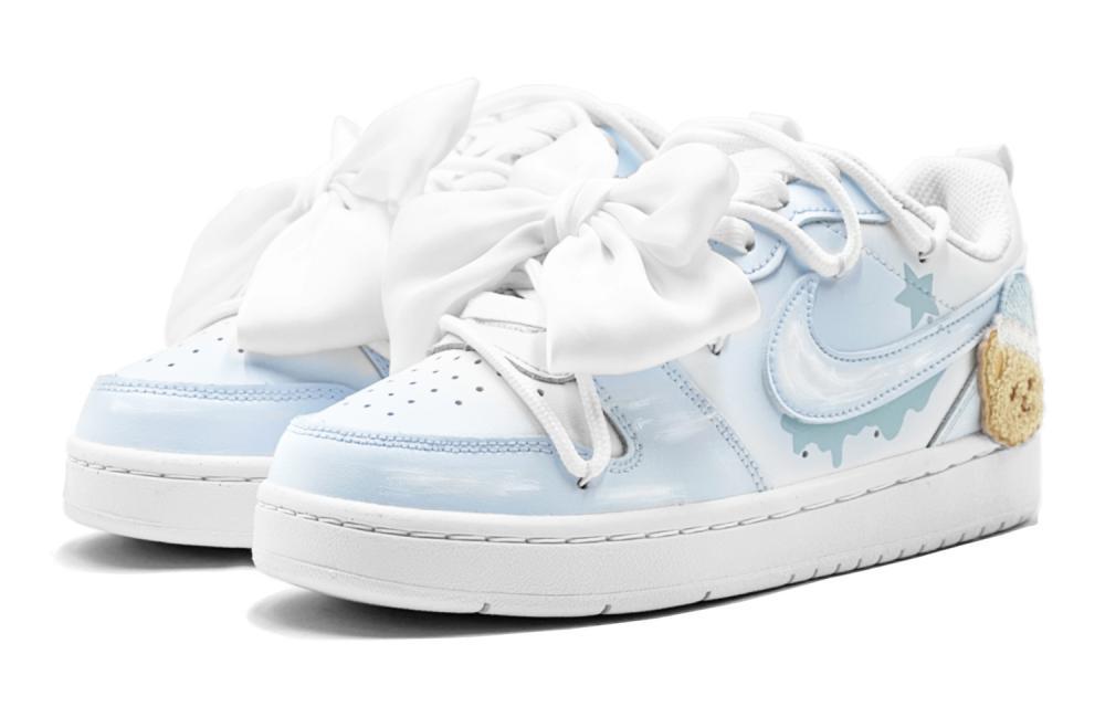 Nike Court Borough Good Night Little Bear Refreshing Sweet Style Slip-Resistant Low-Top Skateboard Shoes GS Blue White купить в интернет-магазине Yoocart с быстрой доставкой по России.