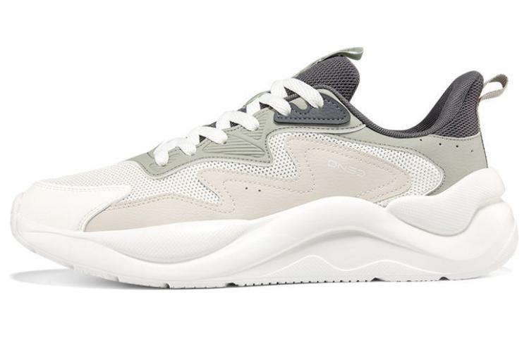 361° Cushioning Breathable Low-Top Casual Shoes Men's Beige Gray