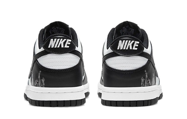 Nike Dunk Anti-Slip Wear-Resistant Low-Top Skateboard Shoes GS Black White купить в интернет-магазине Yoocart с быстрой доставкой по России.