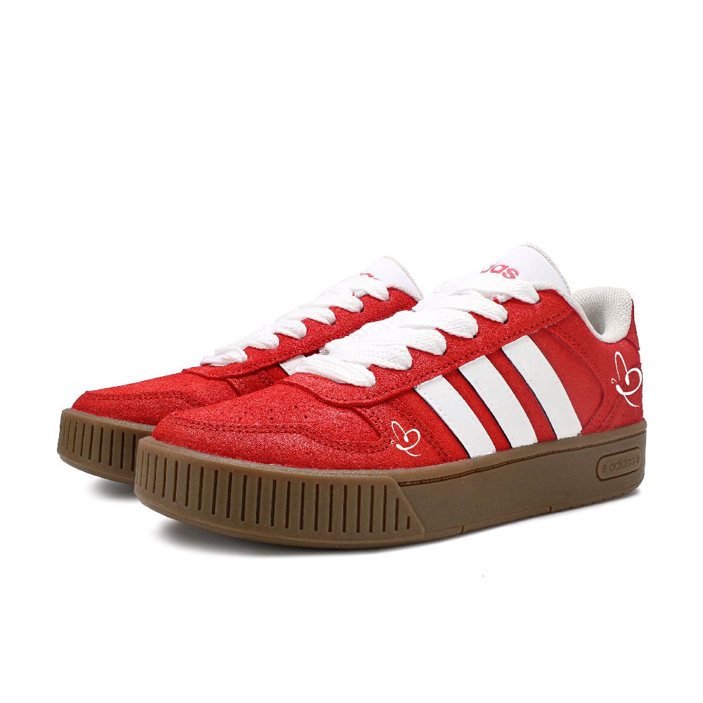Adidas Neo D-PAD Slip-Resistant Low-Top Skateboard Shoes Unisex Red White