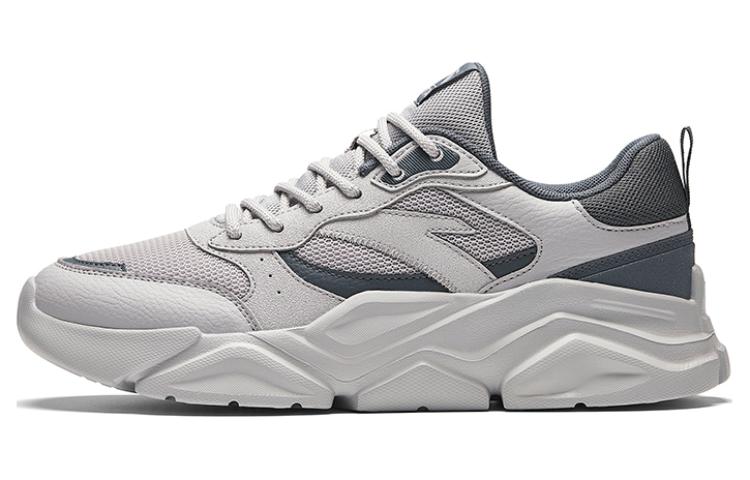 Anta Slip Resistant Abrasion Resistant Low top Casual Shoes Men's Gray