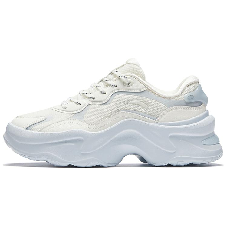 Anta Life Collection Anti-Slip Wear-Resistant Low-Top Chunky Sneakers Women's Ivory White