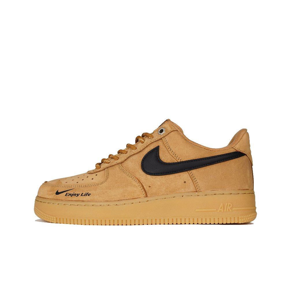Nike Air Force 1 Nine Systems Low Top Skateboard Shoes Unisex Black Orange