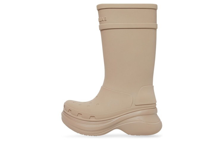 Balenciaga X Crocs Boot Beige Rubber