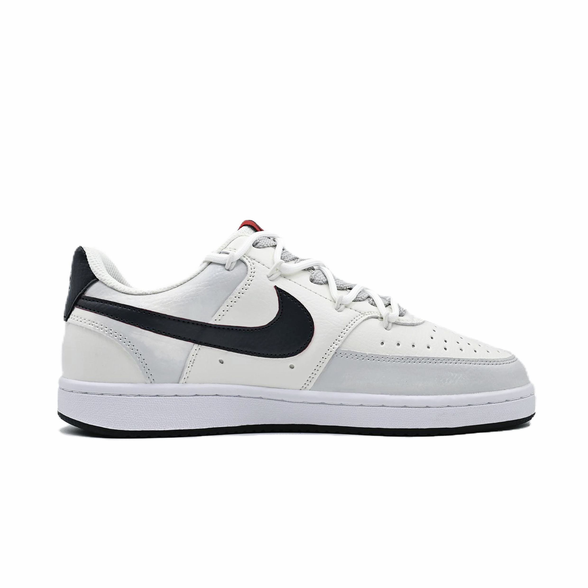 Nike Court Vision 1 Cloud Trail Gray Star Slip Resistant Abrasion Resistant Low top Skateboard Shoes Men's Gray White
