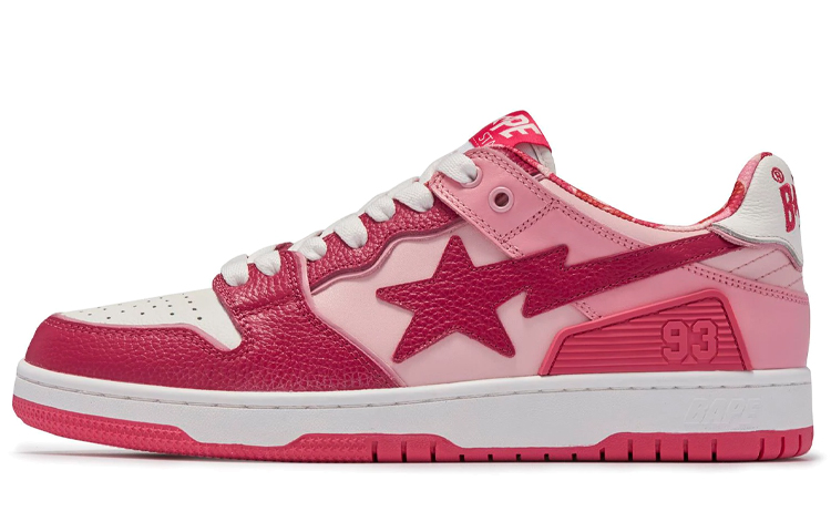 A BATHING APE SK8 STA Stylish Skateboarding Shoes Women's Pink