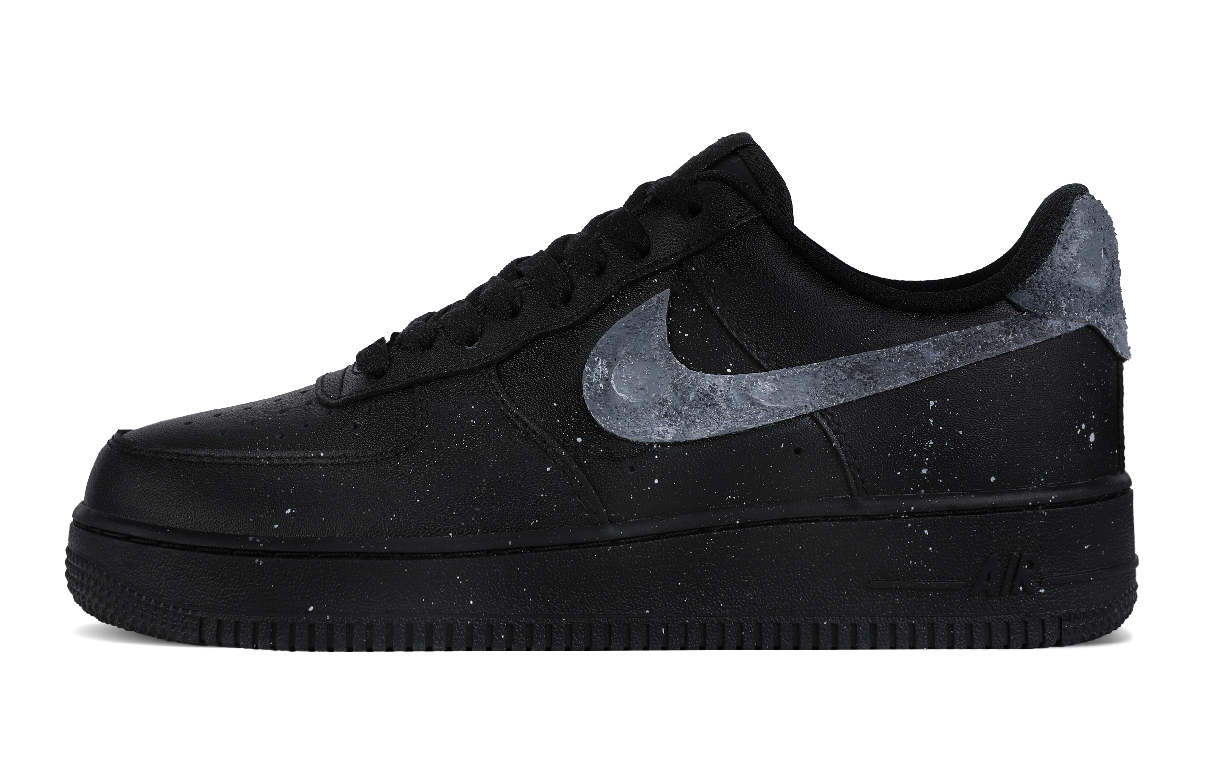 Nike Air Force 1 Cushioning Low top Skateboard Shoes Unisex Black