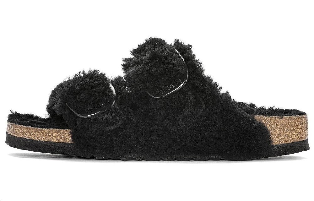 Birkenstock Arizona Big Buckle Teddy Black Women's