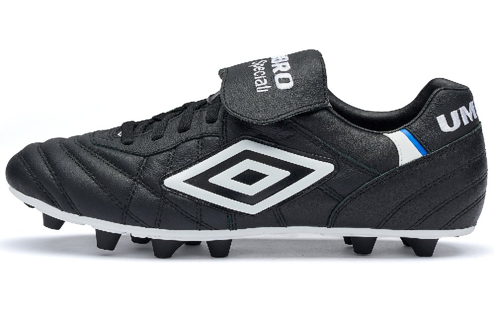 Umbro Speciali FG Rubber Long Studs Natural Ground Non-slip Lightweight Soccer Shoes Men's Black White
