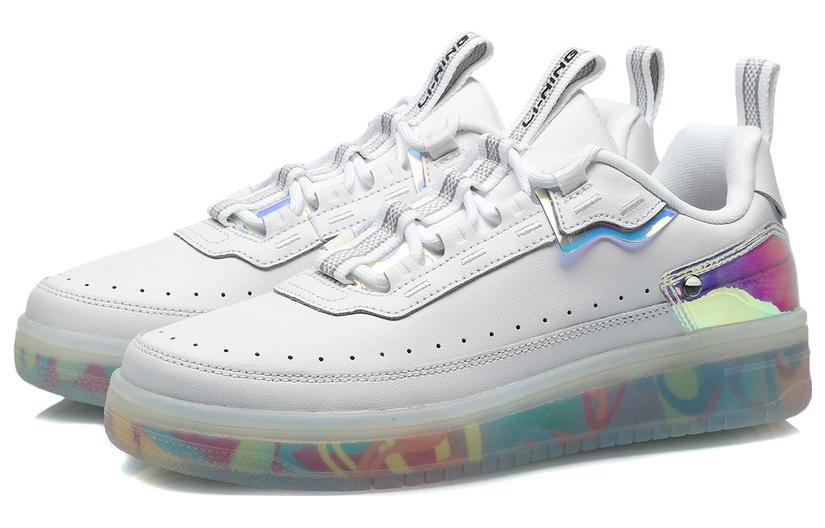 LiNing CF Tracing Slip Resistant, Abrasion Resistant, Lightweight Low top Skateboard Shoes Women's White Black Gray купить в интернет-магазине Yoocart с быстрой доставкой по России.