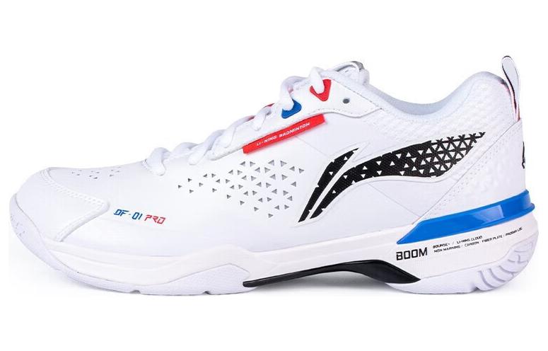 LiNing Blade Pro Shock Absorbers Slip Resistant Abrasion Resistant Low top Badminton Shoes Unisex White