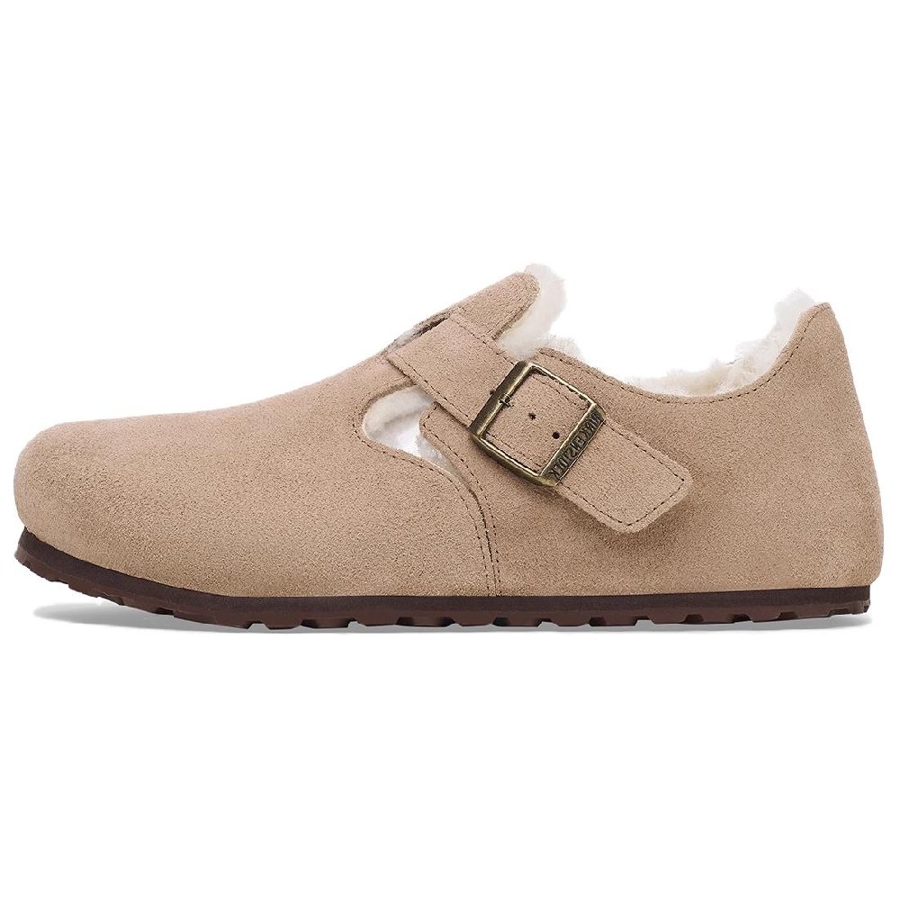 Birkenstock London Shearling Low-Top Casual Shoes Unisex Sand
