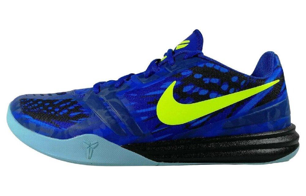 Nike KB Mentality Shock Absorbers Slip Resistant Abrasion Resistant Low Top Basketball Shoes Men's Blue