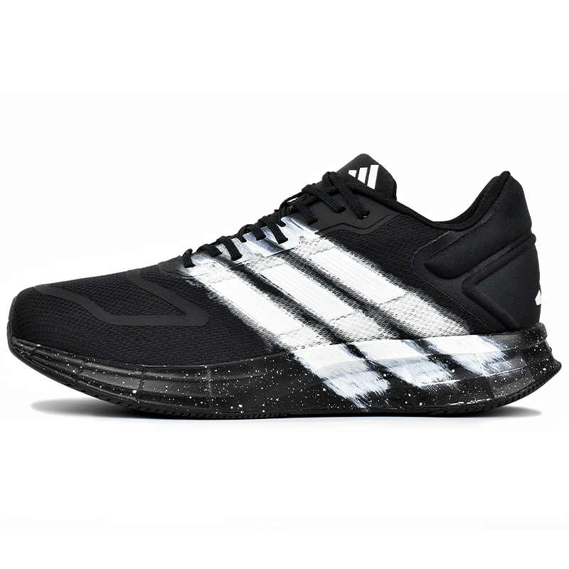 Adidas Duramo 10 Abrasion Resistant Low top Running Shoes Men's Black White