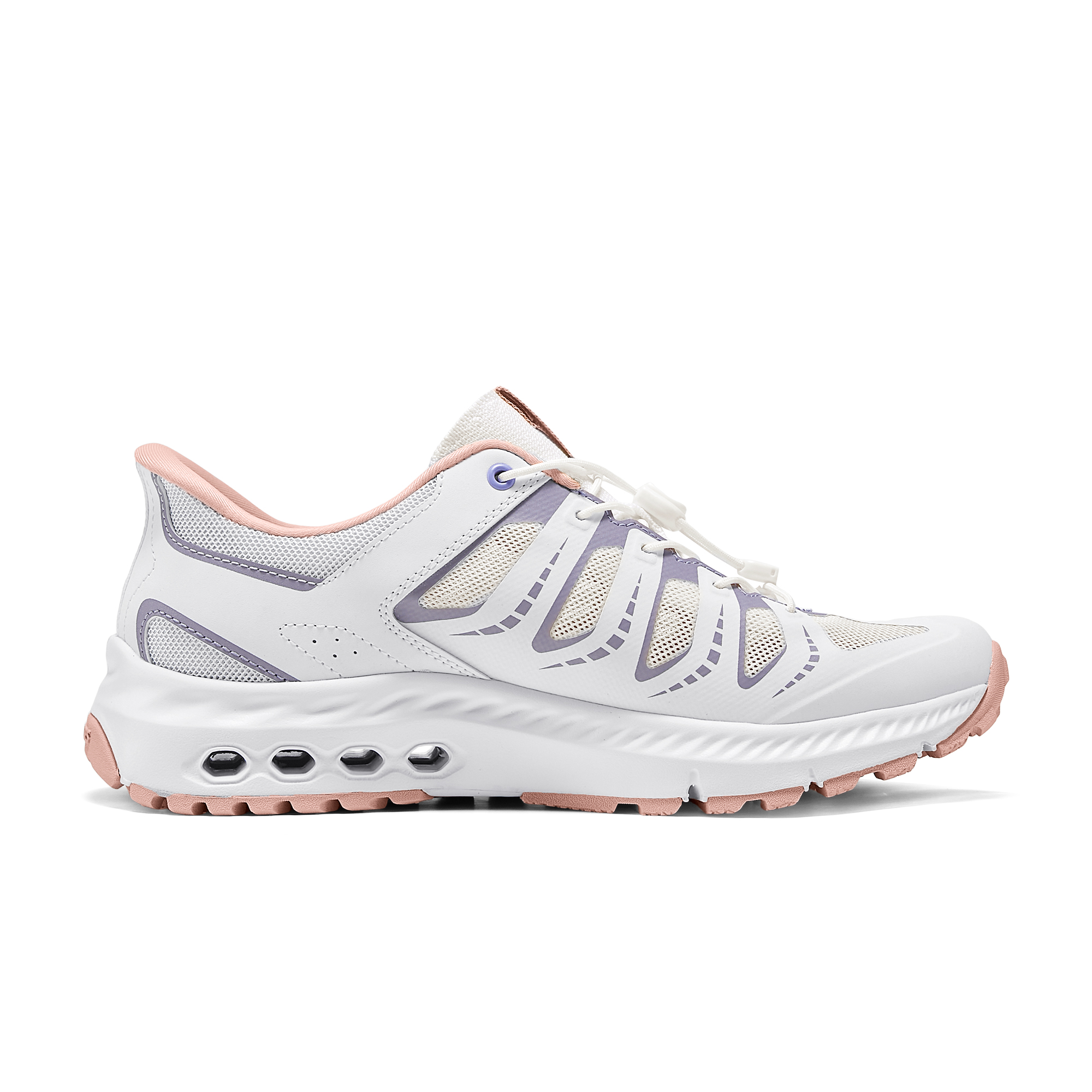Skechers OUTDOOR Breathable Support Rebound Low Top Casual Shoes Women's White Purple купить в интернет-магазине Yoocart с быстрой доставкой по России.