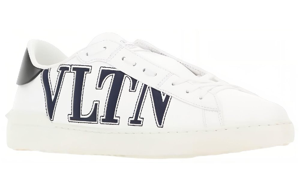 Valentino Low Top Stylish Skateboarding Shoes Men's White Black