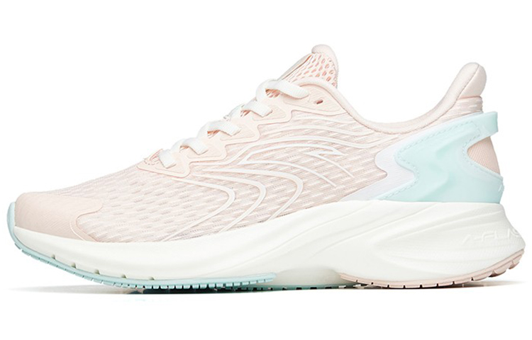 Anta Antelope Run 2 Cushioning Anti-Slip Wear-Resistant Breathability Low-Top Running Shoes Women's White Pink Blue