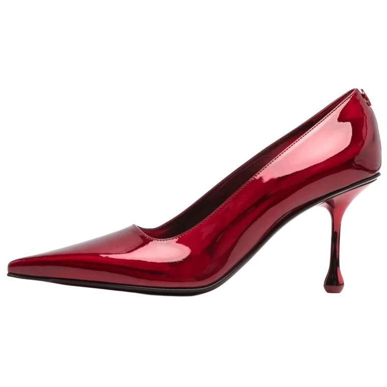 Jimmy Choo Ixia Slim Heel High Heels 8cm Women's Dark Red