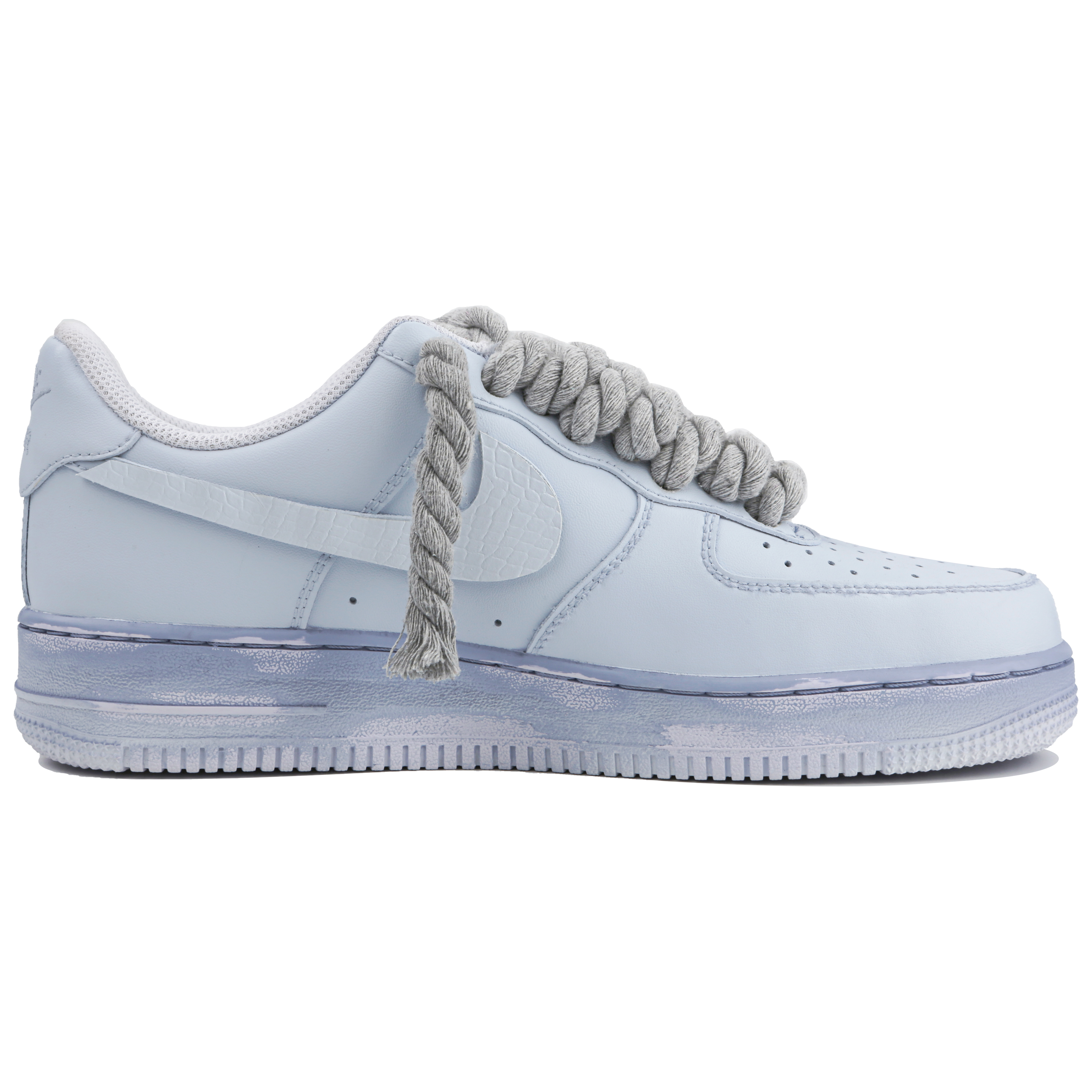 Nike Air Force 1 Anti-Slip Wear-Resistant Low-Top Skateboard Shoes GS Blue купить в интернет-магазине Yoocart с быстрой доставкой по России.