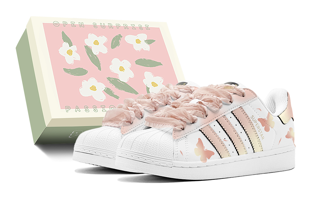 Adidas Originals Superstar Skateboard Shoes Unisex Low-Top Yellow
