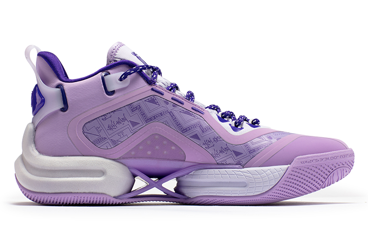 361° AG 2 Aaron Gordon AG2 Cushioning Anti-Slip And Wear-Resistant Mid-Top Performance Basketball Shoes Men's Purple