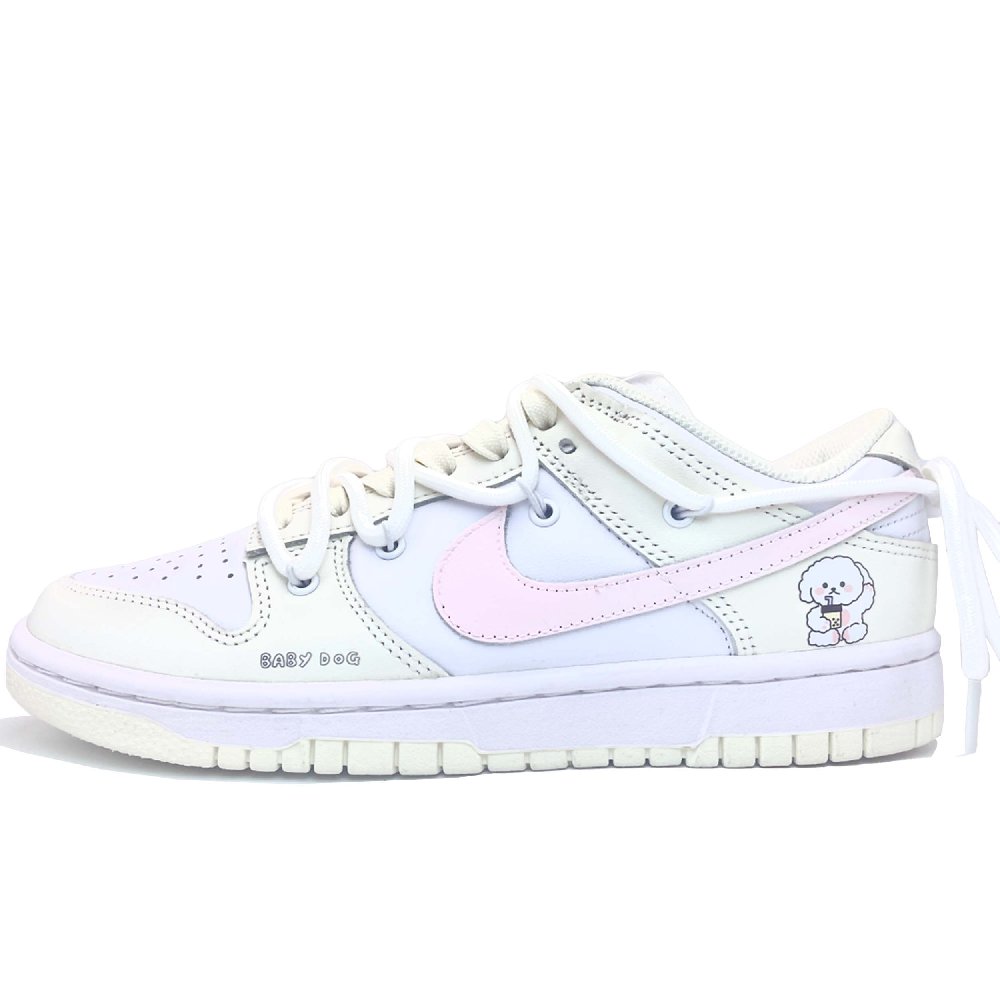 Nike Dunk Skateboard Shoes Women's Low-Top White
