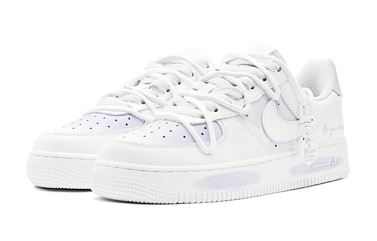 Nike Air Force 1 Slip Resistant And Breathable Low Top Skateboard Shoes Men's Purple White купить в интернет-магазине Yoocart с быстрой доставкой по России.