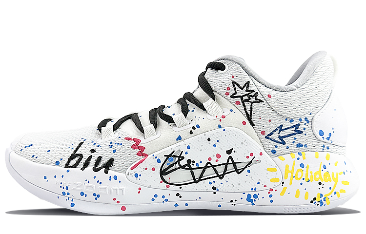 Nike Hyperdunk X Cushioning Anti-Slip And Wear-Resistant Low-Top Basketball Shoes Men's White