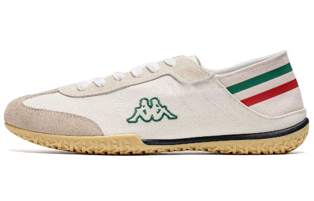 Kappa Anti-Slip Wear-Resistant Low-Top Canvas Shoes Unisex White