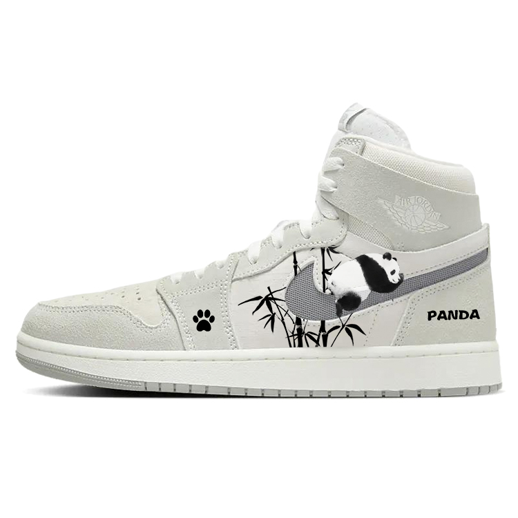 Jordan Air Jordan 1 Vintage Basketball Shoes Men High Top White/Gray