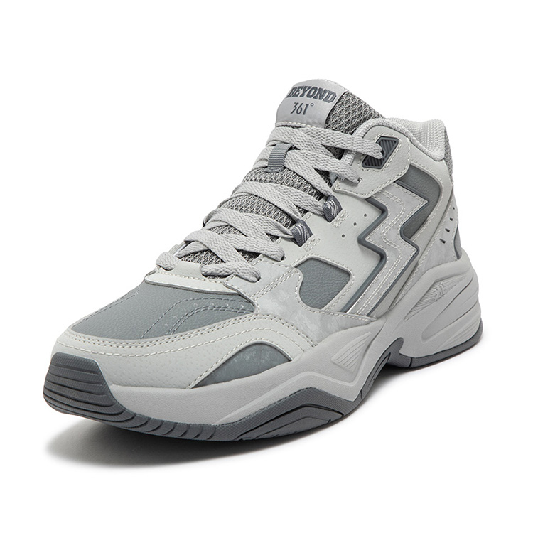 361° Sailing Series Anti-Slip And Wear-Resistant Warm Mid-Top Casual Shoes Men's Graphite Gray купить в интернет-магазине Yoocart с быстрой доставкой по России.