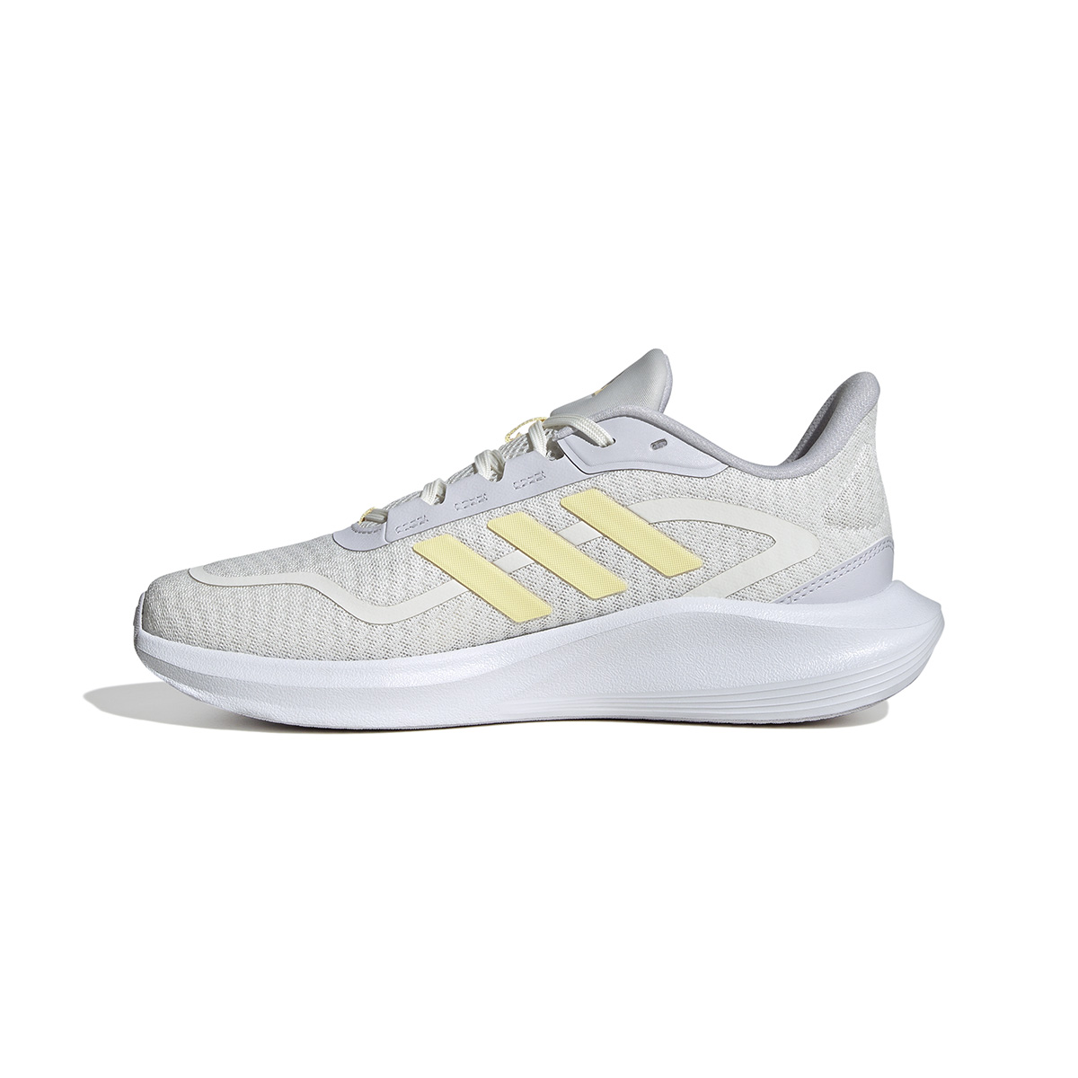 Adidas Breathable, Moisture Wicking, Lightweight Low top Running Shoes Women's White Yellow