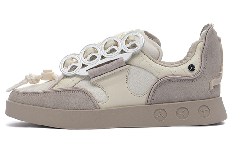 LiNing 1990 Durable Lightweight And Breathable Low-Top Skateboard Shoes Men's Tawny