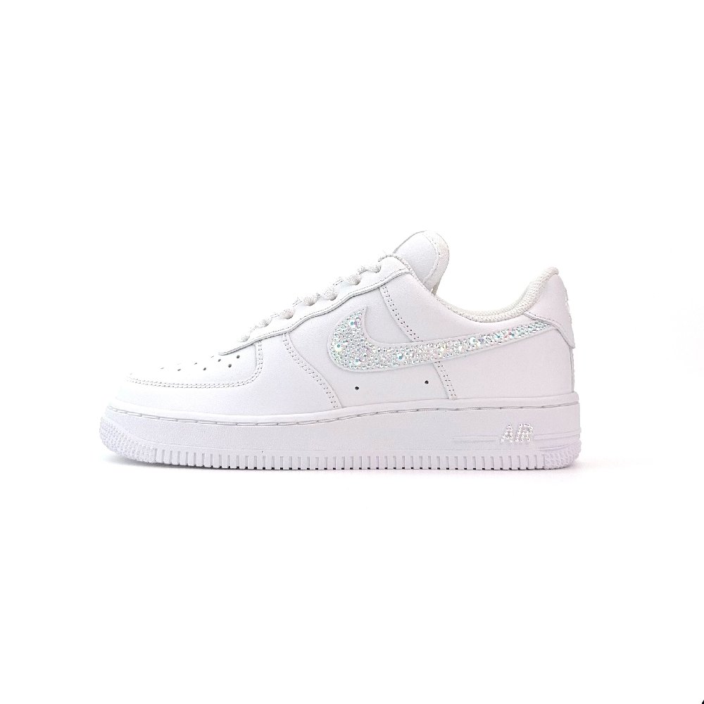 Nike Air Force 1 Slip Resistant Abrasion Resistant Low top Skateboard Shoes Unisex White
