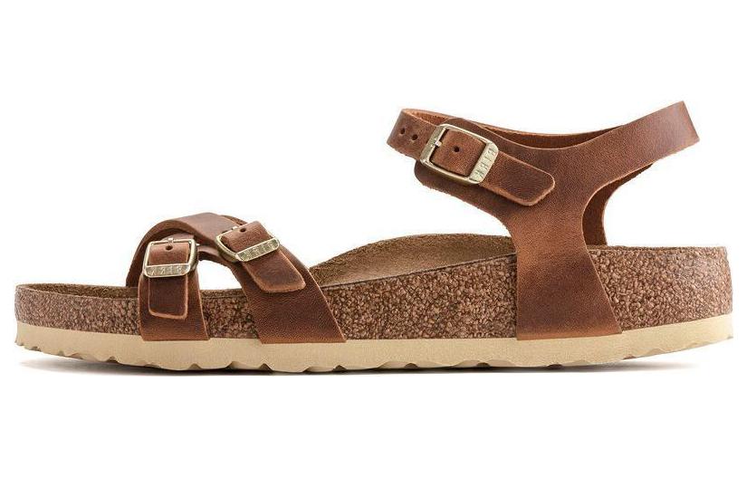 Birkenstock Kumba Oiled Leather Narrow Fit 'Cognac' Women's