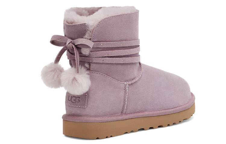UGG Mini Bailey Bow Pom 'Taupe Purple' Women's купить в интернет-магазине Yoocart с быстрой доставкой по России.