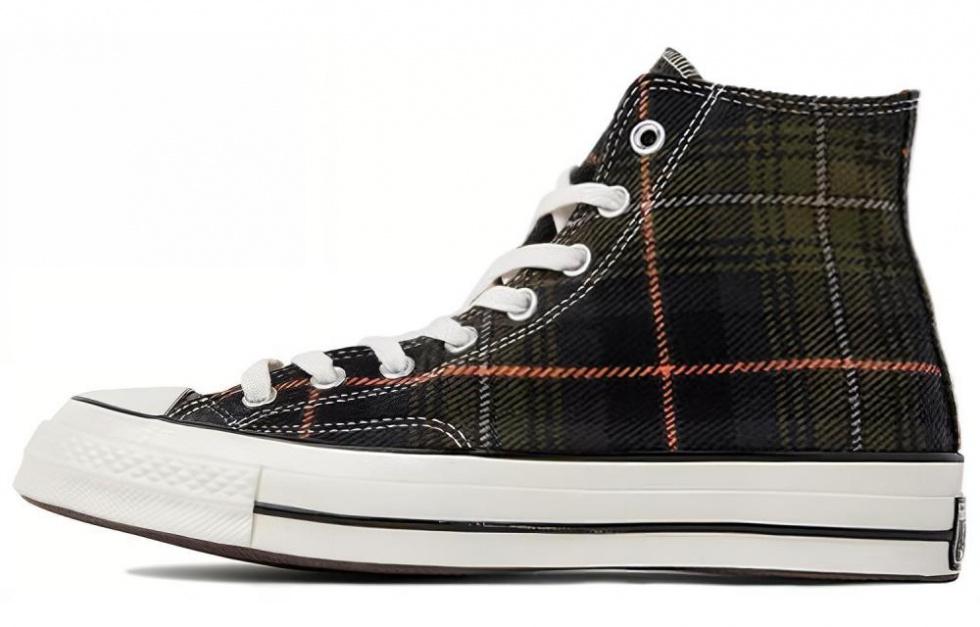 Converse Chuck Taylor All Star 70 Hi Plaid Pack Medium Olive