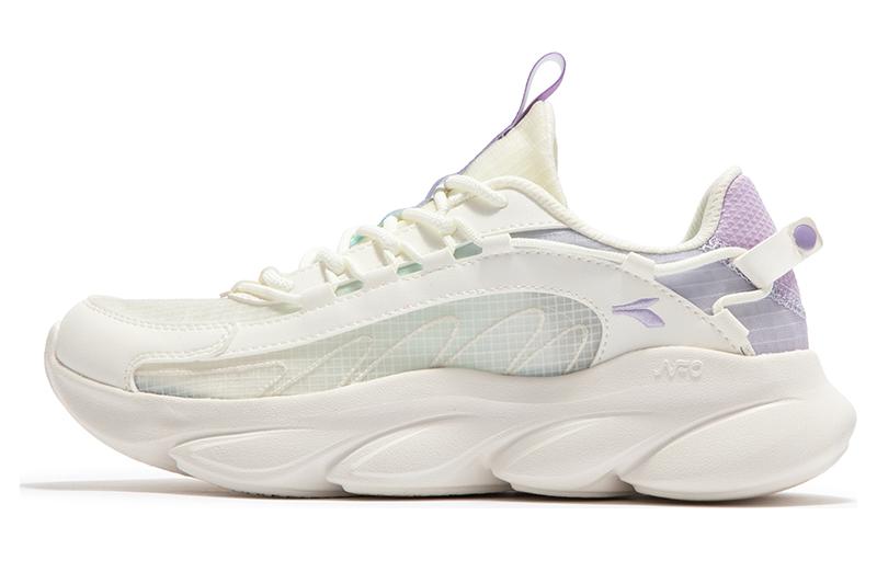 361° Durable Breathable Low-Top Running Shoes Women's White Purple
