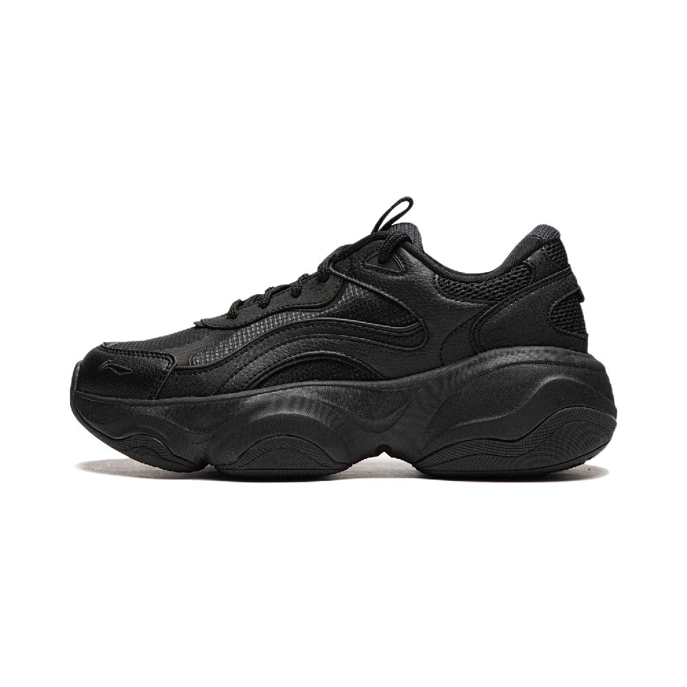 LiNing Honey Cushioning Anti-Slip And Wear-Resistant Low-Top Casual Shoes Women's Black