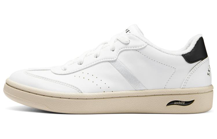 Skechers Modern Comfort Low Top Skateboard Shoes Women's White Black