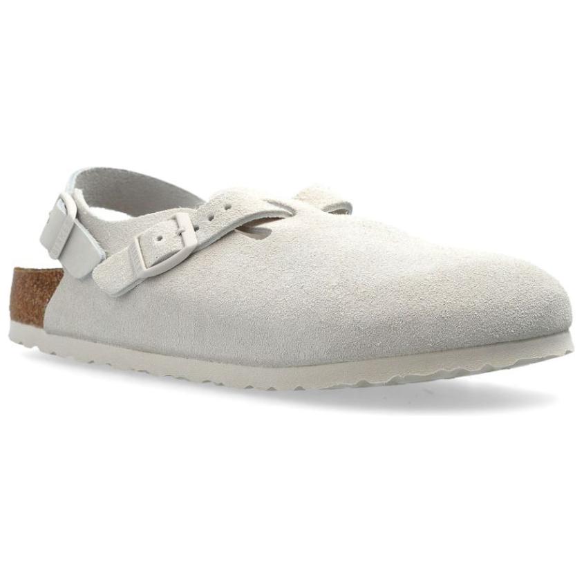 Birkenstock Tokio Cork Sole Abrasion Resistant Slip Resistant Closed Toe Slippers Women's White