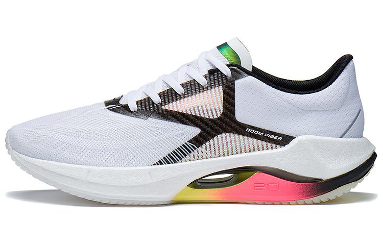 LiNing Super Light 20 Abrasion Resistant Breathable Low Top Running Shoes Men's White Black