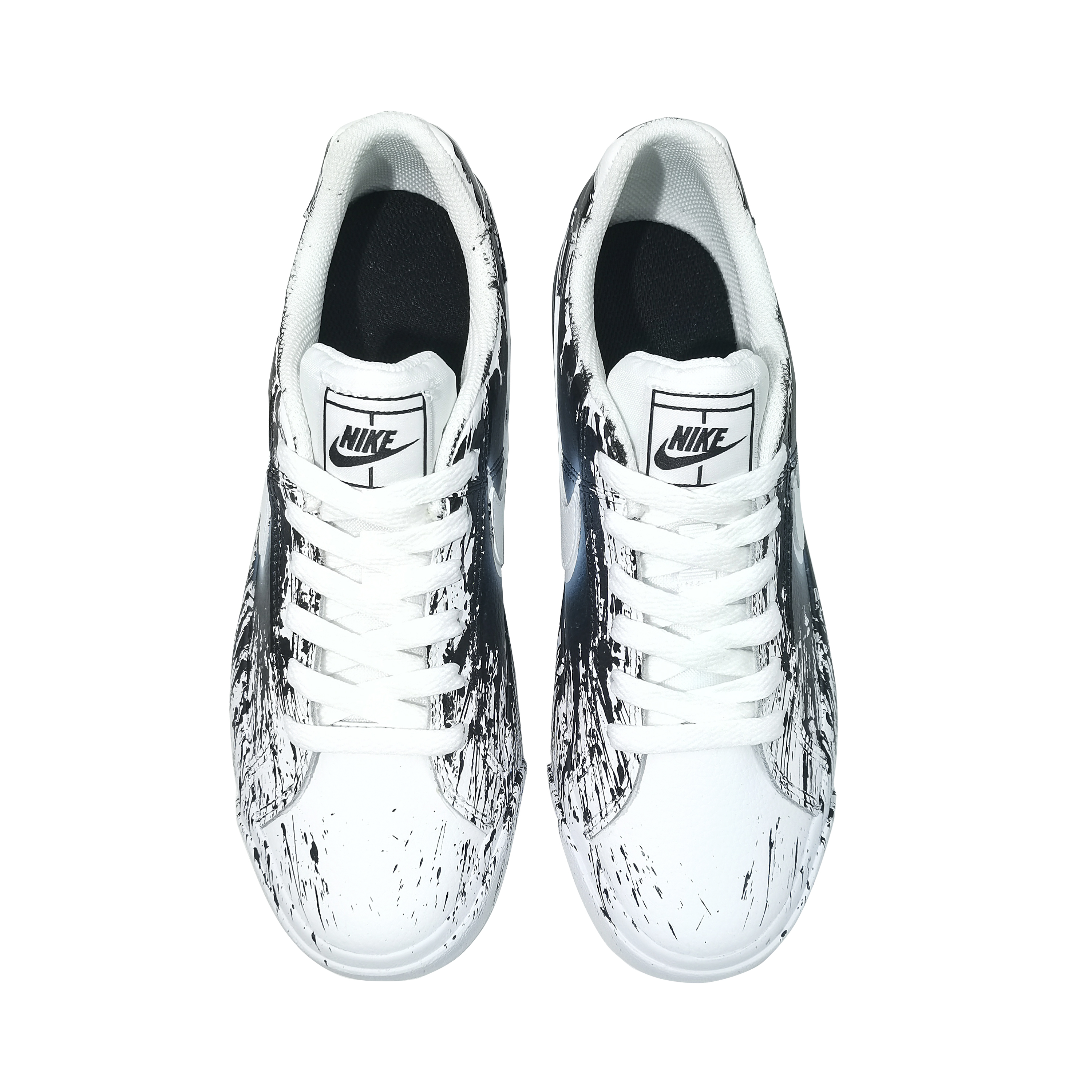Nike Court Royale AC Low-Top Skateboard Shoes Women's Black White