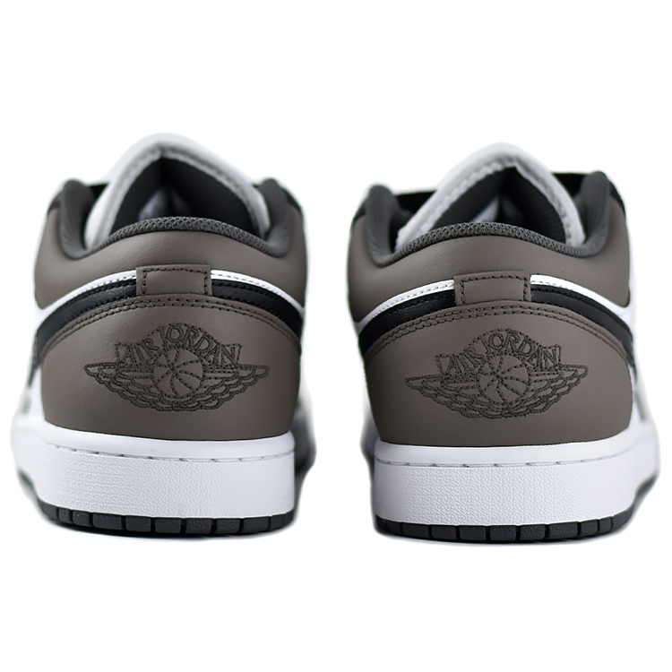 Jordan Air Jordan 1 Anti Slip Wear Resistant Low Top Vintage Basketball Shoes Unisex Black Brown